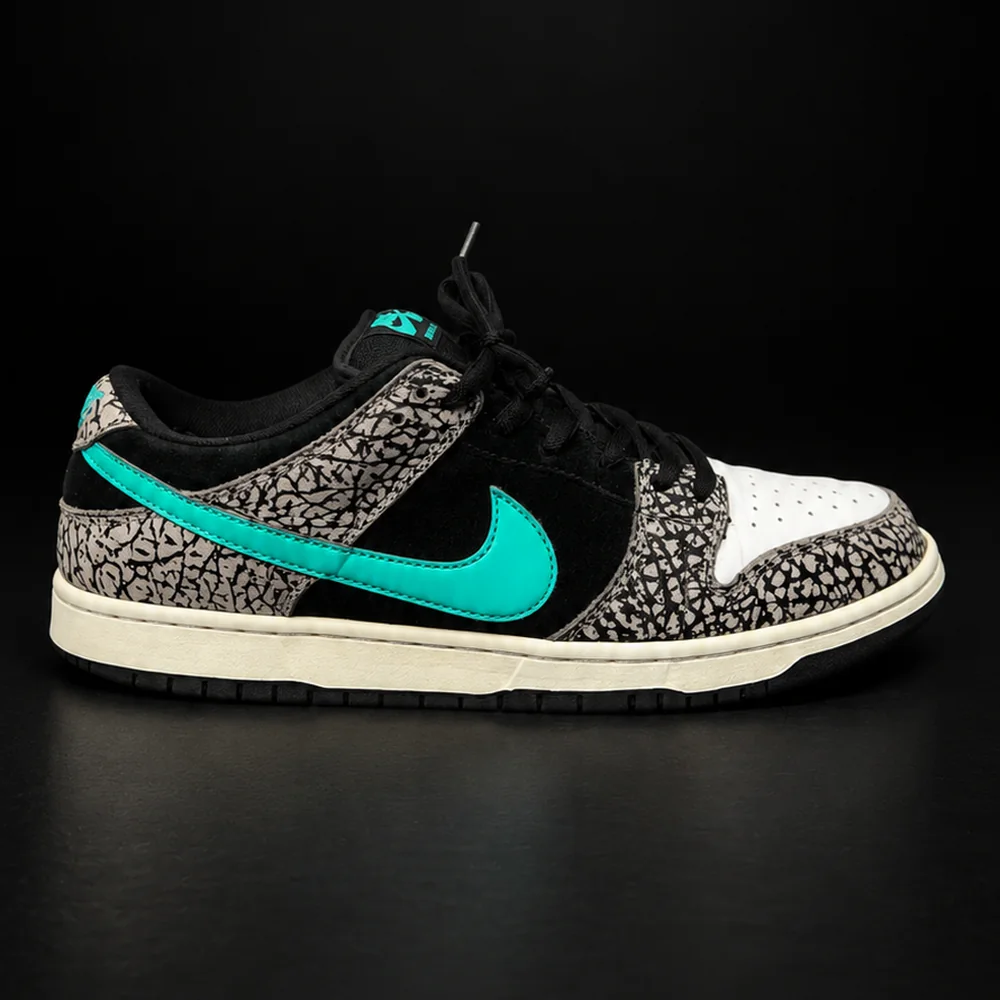La stessa Nike SB Dunk Low dopo il trattamento