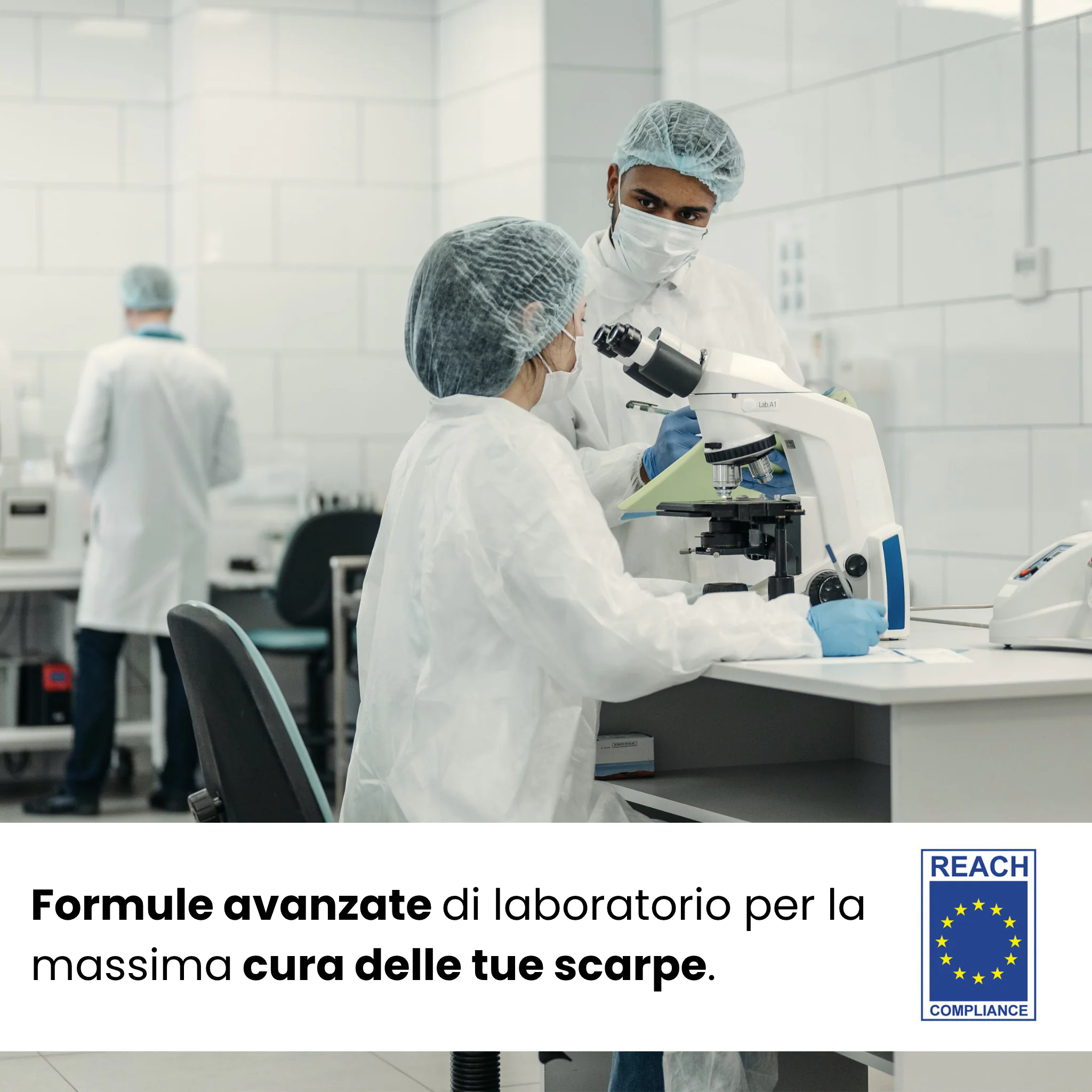 Laboratorio di ricerca e bollino REACH Compliance